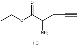 RS-炔丙基甘氨酸乙酯盐酸盐 结构式