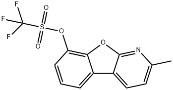 2-甲基苯并呋喃[2,3-B]吡啶-8-基-三氟甲磺酸酯 结构式