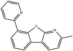 2-甲基-8-(2-吡啶基)苯并呋喃[2,3-B]吡啶 结构式