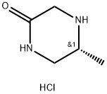 (R)-5-甲基-2-哌嗪盐酸盐 结构式