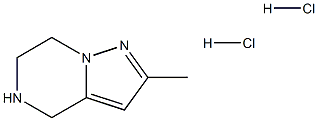 2-methyl-4,5,6,7-tetrahydropyrazolo[1,5-a]pyrazine dihydrochloride 结构式