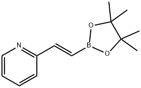 (E)-2-(2-(4,4,5,5-四甲基-1,3,2-二噁硼烷-2-基)乙烯基)吡啶 结构式