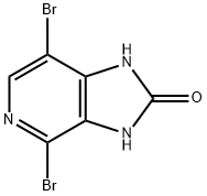 4,7-Dibromo-1,3-dihydro-2H-imidazo[4,5-c]pyridin-2-one 结构式