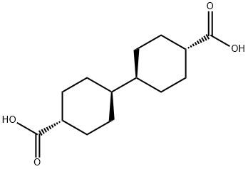 (反,反)-[1,1'-联环己烷]-4,4'-二甲酸 结构式