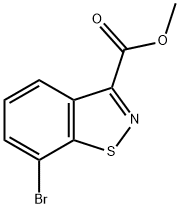 7-Bromo-benzo[d]isothiazole-3-carboxylic acid methyl ester 结构式