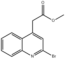 methyl 2-(2-bromoquinolin-4-yl)acetate 结构式