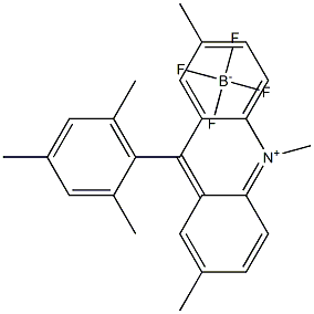 9-间二甲基-2,7,10-三甲基吖啶-10-四氟硼酸盐 结构式