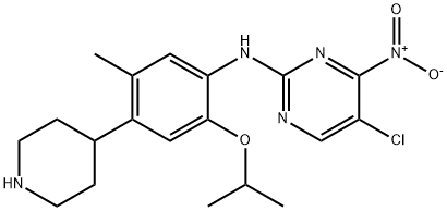 5-chloro-N-(2-isopropoxy-5-methyl-4-(piperidin-4-yl)phenyl)-4-nitropyrimidin-2-amine