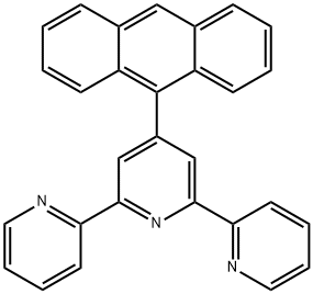 4-(9-蒽基)-2,2':6',2''-三联吡啶 结构式