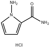 1-Amino-1H-pyrrole-2-carboxamide hydrochloride 结构式