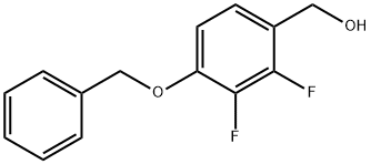 2,3-Difluoro-4-(phenylmethoxy)benzyl alcohol 结构式