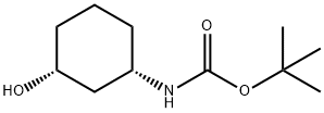 ((1S,3R)-3-羟基环己基)氨基甲酸叔丁酯 结构式