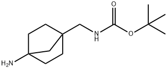 tert-butyl N-({4-aminobicyclo[2.2.1]heptan-1-yl}methyl)carbamate 结构式