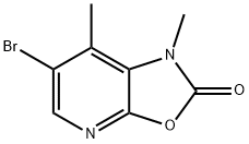 6-Bromo-1,7-dimethyl-1H-oxazolo[5,4-b]pyridin-2-one 结构式