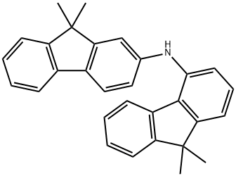 N-(9,9-二甲基-9H-芴-4-基)-9,9-二甲基-9H-芴-2-胺 结构式