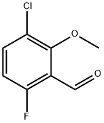 3-氯-6-氟-2-甲氧基苯甲醛 结构式