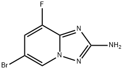 2-氨基-6-溴-8-氟-[1,2,4]三唑并[1,5-A]吡啶 结构式