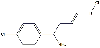 1-(4-CHLOROPHENYL)BUT-3-EN-1-AMINE HYDROCHLORIDE 结构式