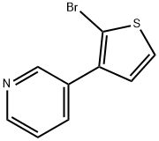 3-(2-溴噻吩-3-基)吡啶 结构式