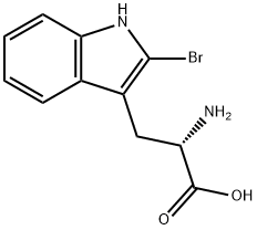 DL-2-溴色氨酸 结构式