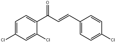 (2E)-3-(4-chlorophenyl)-1-(2,4-dichlorophenyl)prop-2-en-1-one 结构式