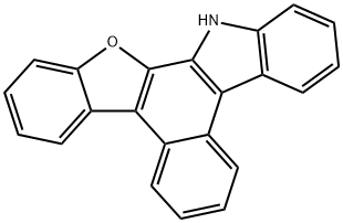 14H-苯并[C]苯并呋喃并[2,3-A]咔唑 结构式