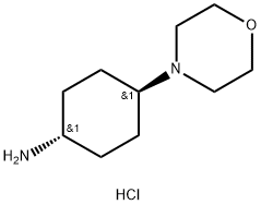 trans-4-Morpholinocyclohexanamine hydrochloride 结构式