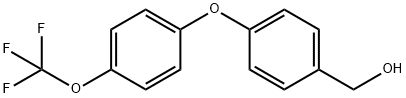 4-[4-(三氟甲氧基)苯氧基]苯甲醇 结构式