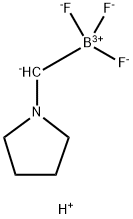 (吡咯烷-鎓-1-基甲基)三氟硼酸内盐 结构式