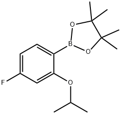 4-Fluoro-2-isopropoxyphenylboronic acid pinacol ester 结构式