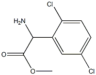 2-氨基-2-(2,5-二氯苯基)乙酸甲酯 结构式