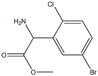 METHYL2-AMINO-2-(5-BROMO-2-CHLOROPHENYL)ACETATE 结构式