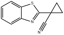 1-(BENZO[D]THIAZOL-2-YL)CYCLOPROPANE-1-CARBONITRILE 结构式