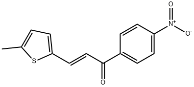 (2E)-3-(5-methylthiophen-2-yl)-1-(4-nitrophenyl)prop-2-en-1-one 结构式