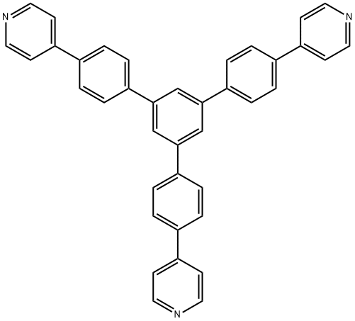 4,4'-(5'-(4-(PYRIDIN-4-YL)PHENYL)-[1,1':3',1''-TERPHENYL]-4,4''-DIYL)DIPYRIDINE 结构式