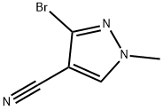 3-bromo-1-methyl-1H-pyrazole-4-carbonitrile 结构式