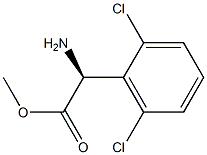METHYL(2S)-2-AMINO-2-(2,6-DICHLOROPHENYL)ACETATE 结构式