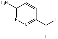 3-Pyridazinamine, 6-(difluoromethyl)- 结构式