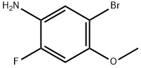 5-溴-2-氟-4-甲氧基苯胺 结构式