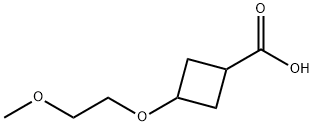 3-(2-甲氧基乙氧基)环丁烷-1-羧酸 结构式
