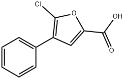 5-Chloro-4-phenyl-furan-2-carboxylic acid 结构式