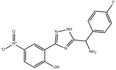 2-{5-[Amino-(4-fluoro-phenyl)-methyl]-2H-[1,2,4]triazol-3-yl}-4-nitro-phenol