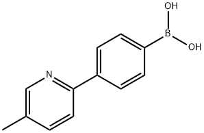 4-(6-methylpyridin-3-yl)phenylboronic acid 结构式