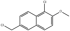1-氯-6-(氯甲基)-2-甲氧基萘 结构式