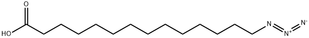 14叠氮十四烷酸,14-AZIDO-TETRADECANOIC ACID 结构式