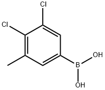 3,4-Dichloro-5-methylphenylboronic acid 结构式