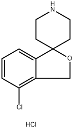 4-氯-3H-螺[2-苯并呋喃-1,4'-哌啶]盐酸盐 结构式