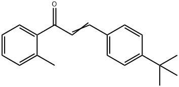 (2E)-3-(4-tert-butylphenyl)-1-(2-methylphenyl)prop-2-en-1-one 结构式