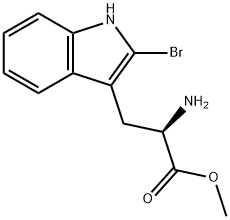 D-2-溴色氨酸甲酯 结构式