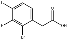 2-溴-3,4-二氟苯乙酸 结构式